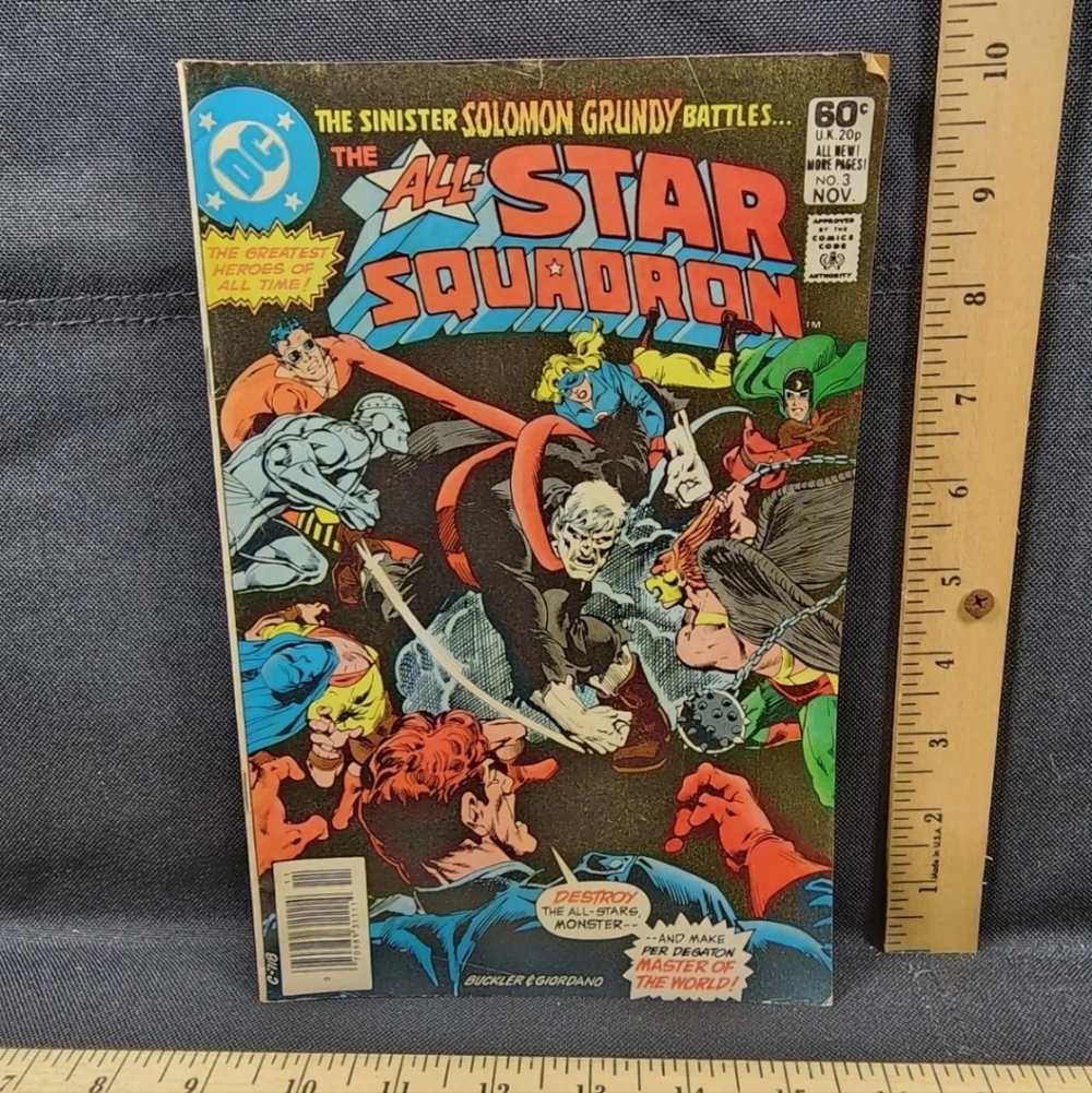 Comic Book All Star Squadron #3 1981 DC Comics Solomon Grundy High Grade